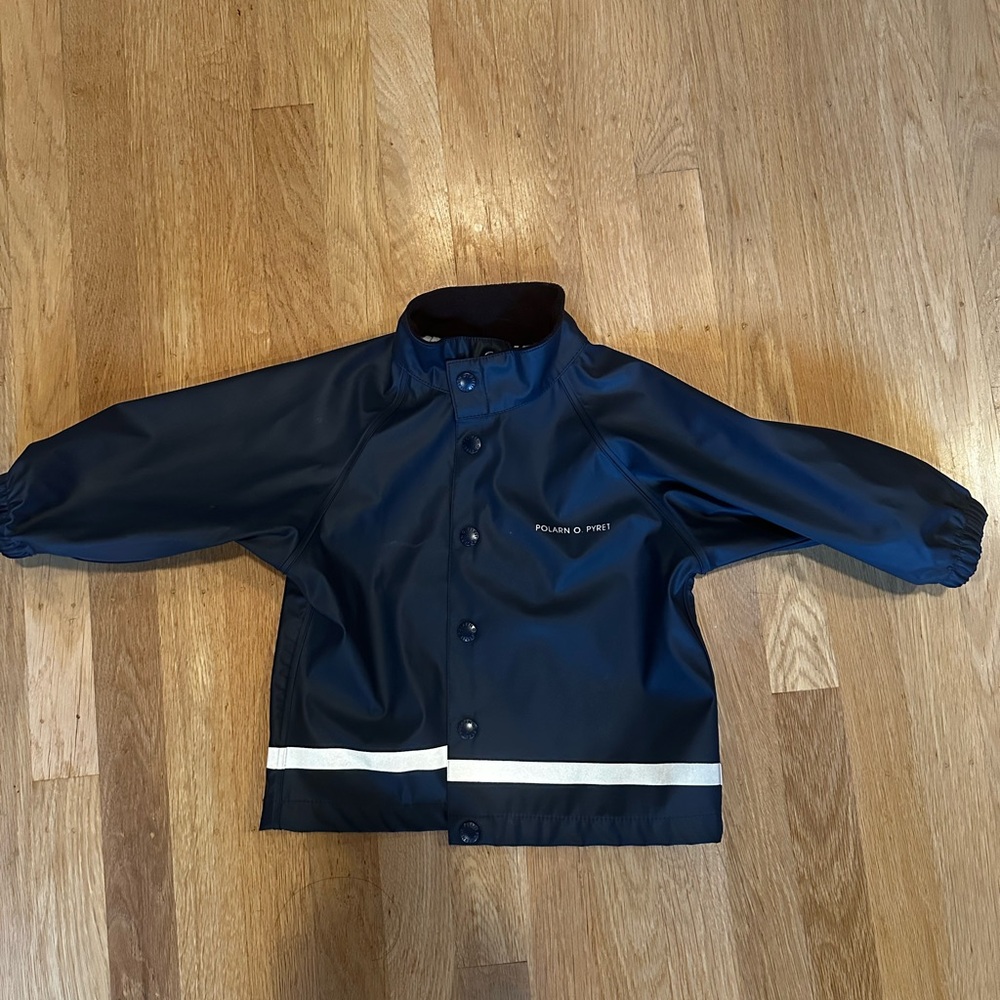 Polarn O. Pyret Sweden Raincoat 6-12m Navy Blue Swedish brand
